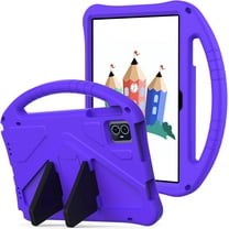 Kids Case for 2025 Tab 2 10.1", Children Friendly EVA Foam Protective Stand Handle Cover for T-Mobile Tab 2 10.1 Inch Tablet - Purple