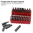 thumbnail image 4 of 33pcs Screwdriver Bits Set 45 Steel Material Bit Kit with Long Magnetic Connecting Rod and 6.35MM 14'' Shank Diameter, 4 of 7