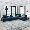thumbnail image 2 of Modular Deep Tufted Sectional Sofa Set, Azure Navy Blue, Fabric, Modern Contemporary French Country, Living Lounge Cafe Room Hotel Lobby Hospitality, 2 of 10