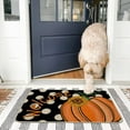 thumbnail image 4 of Fall Pumpkin Doormat,Thankful Grateful Blessed Thanksgiving Autumn Decorative Outdoor Rug Mat Non Slip Rubber Back for Entrance Outside Indoor Kitchen Decoration 30x17 Inch, 4 of 5