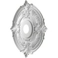 thumbnail image 4 of Ekena Millwork 19"OD x 3 1/2"ID x 1"P Attica Thermoformed PVC Ceiling Medallion (Fits Canopies up to 6 3/4"), UltraCover Satin Hunt Club Green, 4 of 5