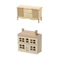 thumbnail image 1 of 1/12 Casa de Muñecas de Madera Villa con Gabinete para Niñas Regalos perfke Villa casa de muñecas, 1 of 7