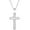 Silver, variant on Stainless Steel Classic Plain Christian Cross Religious Church Prayer Pendant Necklace