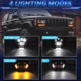 thumbnail image 4 of Par Faros 5x7 Cuadrado Jeep Cheroke Nissan Toyota D21 Yj Xj, 4 of 8