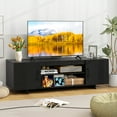 thumbnail image 5 of Costway TV Stand for 70" TVs Modern Entertain Center with Power Outlet & 2 Cable Holes Black, 5 of 10