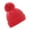 Bright Red, variant on Kids Reflective Bobble Beanie
