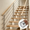 thumbnail image 5 of Uxcell 4 Pack Handrail End Caps, 45mm(1.77") Stainless Steel Round Handrail End Cover Hand Railing Fittings Protector for Wooden Staircase Handrails Guardrail Furniture, Steel Color, 5 of 6