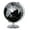 Black, variant on 5.5inch World Globe - Black- Mini Globe Educational/Geographic/Modern Desktop Decoration - Stainless Steel Arc and Base