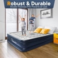 thumbnail image 6 of Air Mattress, Twin Air Mattress with Built-in Pump, 18'' Inflatable Mattress Waterproof Flocked Top for Home/Camping/Travel, Max 650lbs, 6 of 6