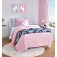 thumbnail image 2 of (2 pack) Your Zone Kids Reversible Microfiber Quilt Set, Unicorn, Twin, 2 Piece, 2 of 14