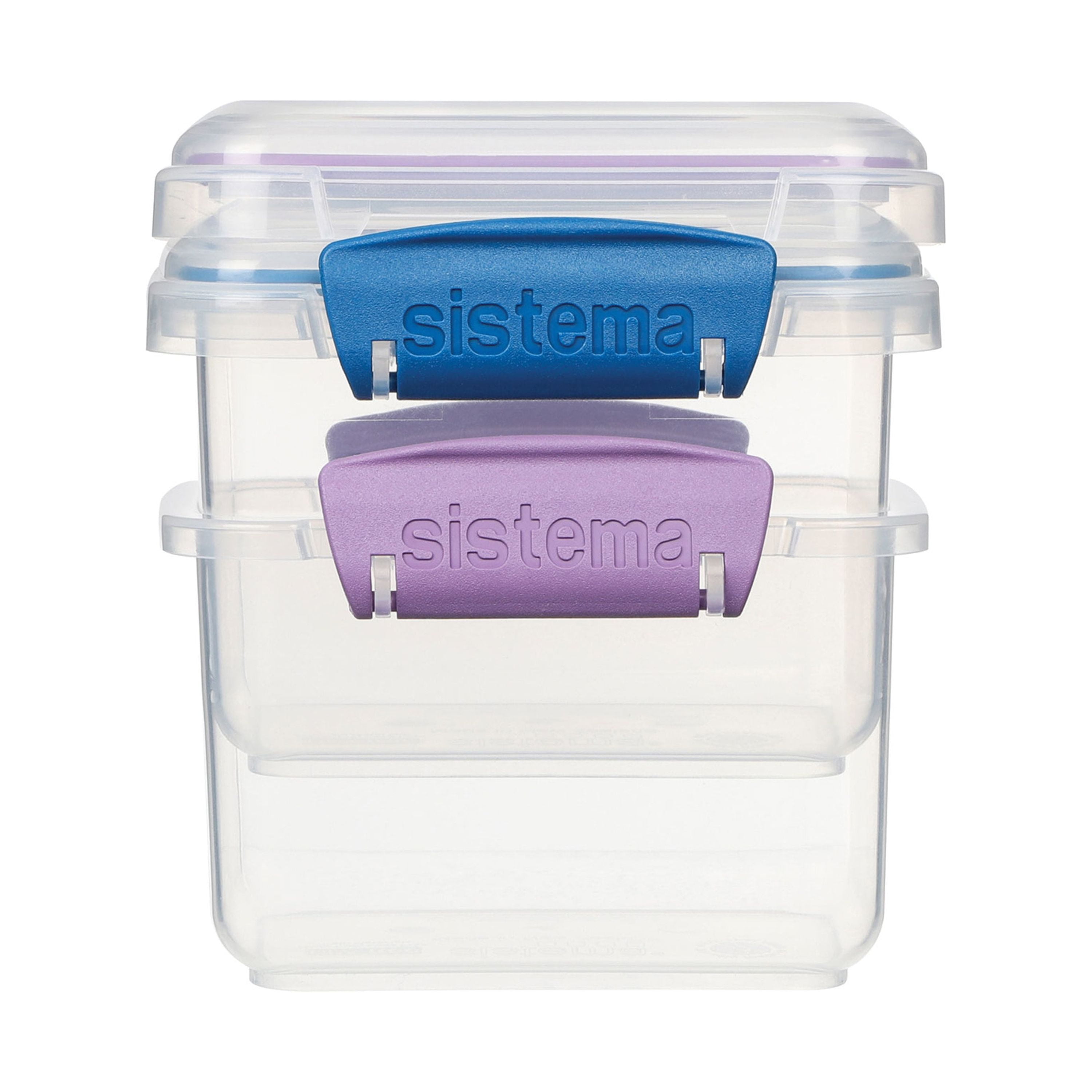 4/Pack Sistema Klip It Salad To Go Container Freezer 4.5 Cup Assorted Colors
