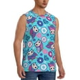 thumbnail image 2 of Kdxio Wls And Flowers for Men's Muscle T-shirt,Sleeveless for Workout Running Athletic Gym Lounge Casual, 2 of 5