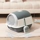 thumbnail image 4 of Caja de Arena para Gatos BAIWOLF Gris con Capucha y Antisalpicaduras, 4 of 9