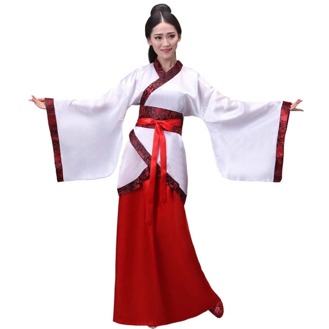 Tang Traditional Chinese Dress for Show Performances Elegant Historical Ensemble Synthetic
