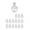 Clear - Pack of 16, variant on Serene Spaces Living Clear Bottleneck Bulb Glass Vase, 5.3" Dia & 7.48" Tall, Pack of 2