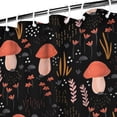 thumbnail image 3 of Gothic Aesthetic Fungi Shower Curtain - Vintage Mushroom & Fairy Tale Mushroom Print 72x84 Inch Quick-Dry Waterproof Bath Curtain, Machine Washable, 3 of 4