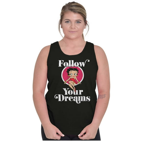 Betty Boop Follow Your Dreams Cute Tank Top Tee Shirt Women Brisco Brands S