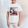 thumbnail image 2 of TOWED22 Boys Tops 5-16 Years Short Sleeve Crew Neck T-Shirts Basic Solid Color Tees(White,2-3 Y), 2 of 4