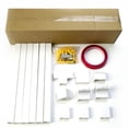 thumbnail image 2 of Juego de canaletas de PVC cuadradas abiertas de 40 cm de espesor Juego de canaletas autoadhesivas ignífugas, 2 of 2
