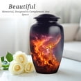 thumbnail image 5 of Cross Funeral Cremation Urns For Adult Ashes - 1 Large With 4 Keepsake Memorial Urns For Adult Male - Little Burial Urn For Human Ashes For Brother - black Urn For Mom & Dad (10 & 3 Inch), 5 of 7