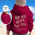 thumbnail image 2 of SGMVNU Hoodies for Girls Boys Inspirational Graphic 12-13 Years Oversized Y2K Hooded Sweatshirt with Pockets Autumn Winter Outfit Red, 2 of 7