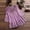 Purple, variant on Women's Lace Crochet Embroidered Tops, V Neck Tie Front Peasant Blouse, 3/4 Bell Sleeve Lace Trim Loose Fit Tunic Shirts White 3XL
