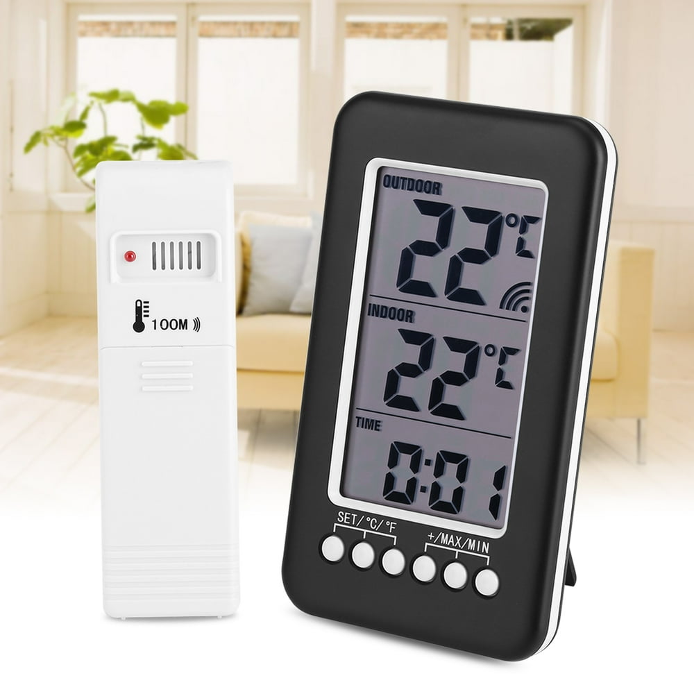 YLSHRF Indoor Outdoor Thermometer, Wireless Thermometer,LCD Digital
