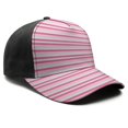 thumbnail image 3 of Design Pattern Baseball Cap – Stylish Spliced Design Adjustable Trucker Hat with Full Print Front & Brim, Breathable Cotton Blend Snapback for Sports, Travel & Daily Wear, 3 of 3