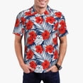 thumbnail image 5 of Wukai Leaves And Flowers Men’s Polo Shirts,Quick-Dry Athletic Shirt,Classic Fit Shirts-3X-Large, 5 of 8