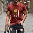 thumbnail image 2 of Dyegold American Flag Shirts for Men Summer Loose Fit Graphic Tees Casual Tshirt 4th of July Shirt USA Patriotic T-Shirts, 2 of 5