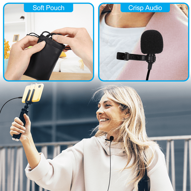 Healifty Mini Karaoke Microphone Portable Vocal/Instrument Microphone for  Voice Recording Chatting and Singing (Silver)