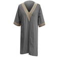 thumbnail image 4 of Cameland Robe d'Été Décontractée pour Femmes, Col en V, Couleur Unie, Manches Courtes, 4 of 5