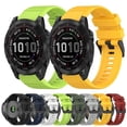 thumbnail image 3 of For Garmin Fenix 7 22mm Horizontal Texture Silicone Watch Band With Removal Tool, 3 of 4