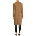 thumbnail image 4 of Time and Tru Women's Open Front Duster Cardigan, 4 of 6