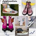 thumbnail image 5 of 1bag Cloth with Felt Shoe Decorations Shoe DIY Accessories Wing golden 110x70mm 3 pairs/bag, 5 of 6