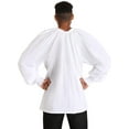 thumbnail image 3 of White Renaissance Peasant Shirt, 3 of 3