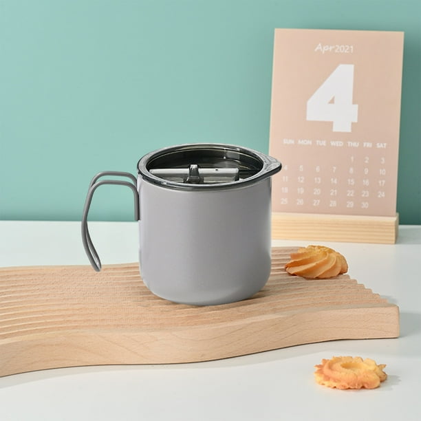 Taza De Caf Con Aislamiento De Acero Inoxidable 304, Termo De Doble Capa, Taza De Viaje Con Asa De 355 Ml Y Dise O Elegante, Ideal Para Oficina, Mantiene Las Bebidas Calientes O Fr as