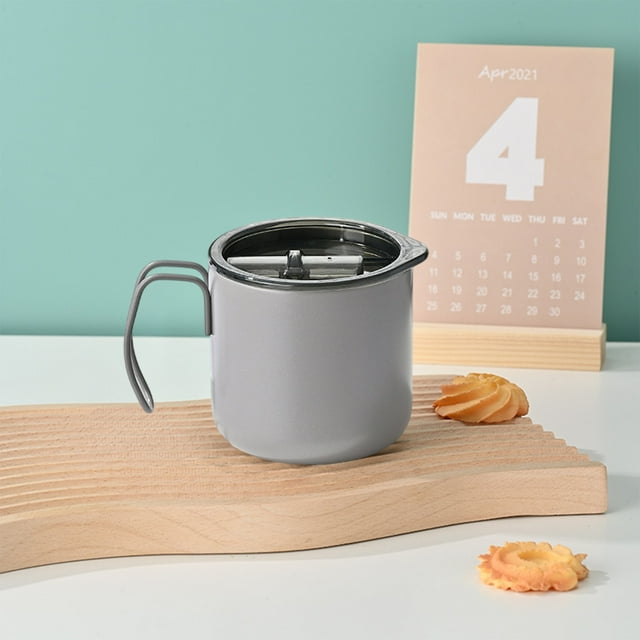 Taza De Caf Con Aislamiento De Acero Inoxidable 304, Termo De Doble Capa, Taza De Viaje Con Asa De 355 Ml Y Dise O Elegante, Ideal Para Oficina, Mantiene Las Bebidas Calientes O Fr as