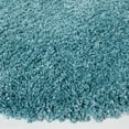 thumbnail image 4 of SAFAVIEH Milan Harlow Solid Plush Shag Area Rug, Aqua Blue, 7' x 7' Round - Modern Design, Aqua Blue, Non-Shedding & Easy Cleaning, Ultra Plush Thick Pile, Ideal for Living Room, Bedroom, 4 of 13