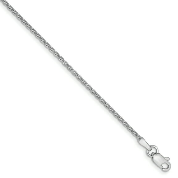 14k White Gold 1.5mm Parisian Wheat Chain