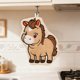thumbnail image 5 of Baño Decorativo Toallas de Mano Año Del Caballo Lindo Patrón 23x20.5cm, Poliéster Rojo, Peluche Absorbente, Colgando para la Cocina Del Baño, 5 of 6