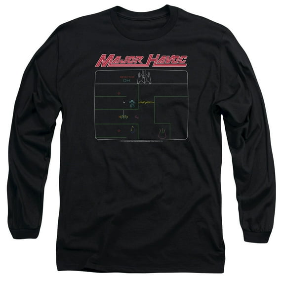Atari - Major Havoc Screen - Long Sleeve Shirt - XX-Large
