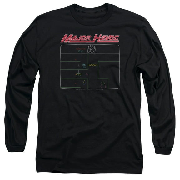 Atari - Major Havoc Screen - Long Sleeve Shirt - XXX-Large