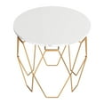 thumbnail image 6 of Furniture of America Glaser End Table with Metal Frame, White, 6 of 8