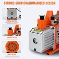 thumbnail image 4 of Single-Stage Rotary Vane Vacuum Pump Air Conditioner Refrigerant HVAC Tool with Oil Bottle for R12 R22 R134a R410a,for Resin Degassing, Refrigeration Maintenance, Vacuum Package etc, 4 of 9