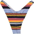 thumbnail image 2 of American Eagle Womens Cheeky Stripes Bikini Swim Bottom, Blue, X-Small, 2 of 2