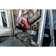 Little Giant Flip-N-Lite 5 Aluminum, Platform 3 Step Ladder, 300 lbs Rated, Type 1A