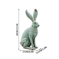 thumbnail image 2 of WEGFTDUOP Easter Festival Supplies Resin Simulated Bronzes Long Eared Bunny Decorative Ornament, 2 of 7