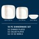 thumbnail image 2 of Juego de vajilla Corelle Vitrelle de 18 piezas, resistente a astilladuras, 2 of 5