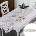 thumbnail image 1 of LSLJS Easter Table Runner Bunny Oeufs Brodés Chemin de Table Nappe Décoration de Pâques Convient aux Tables Fête, Cadeaux de Pâques Décorations de Pâques, 1 of 6